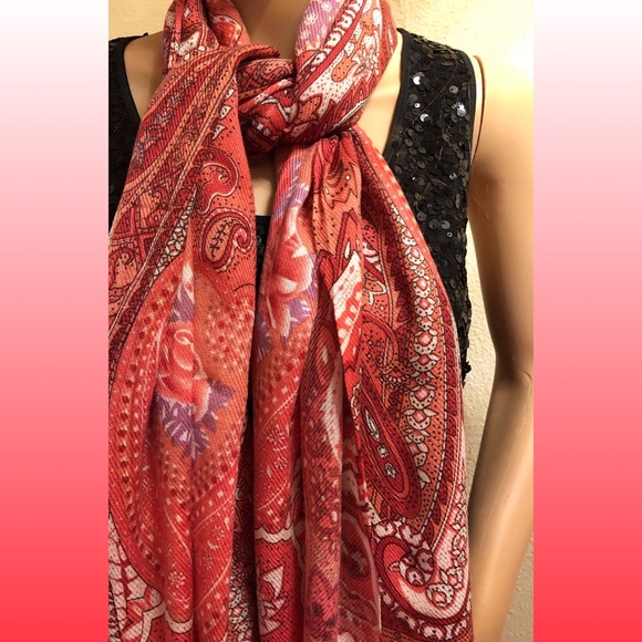 Evelyn & Arthur Scarf 🧣🧣SET (2) Paisley Pattern - Picture 5 of 8